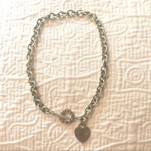 Tiffany Heart Tag Toggle Necklace